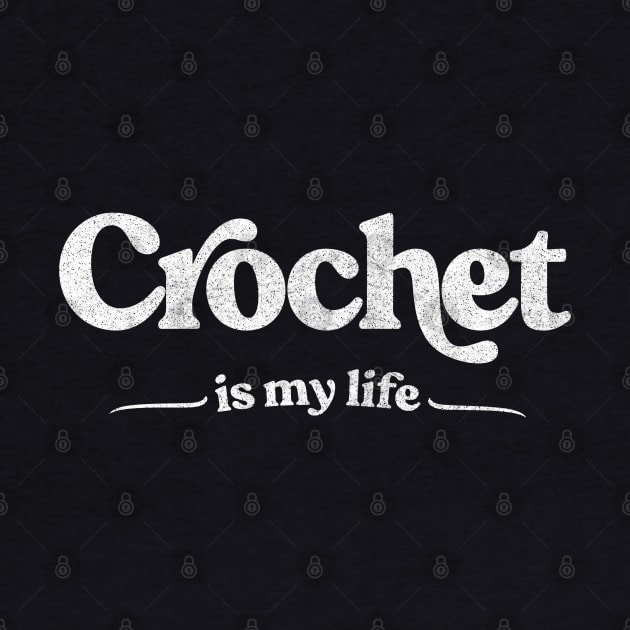 Crocheting Gift Idea / Funny Typography Design by DankFutura